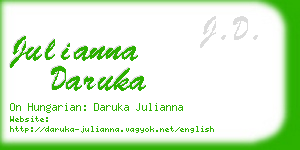 julianna daruka business card